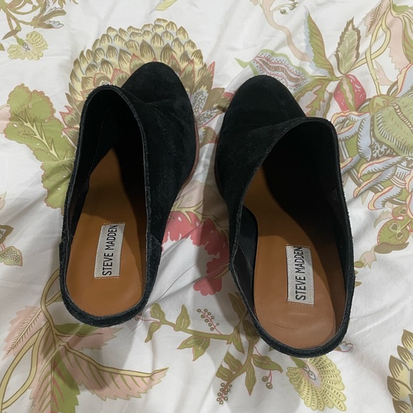 Black Suede Mules - Picture 3 of 3